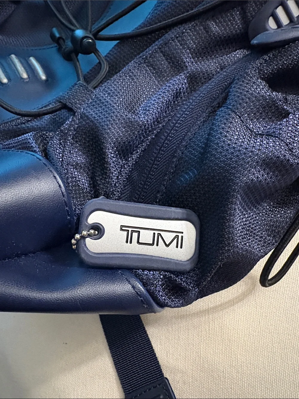 Tumi Navy Blue Tech Backpack With Hang Tag